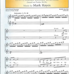 IN THE MORNING, JOY (SATB)