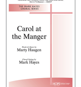 CAROL AT THE MANGER (SATB)